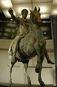 Images Dated 4th March 2009: Marcus Aurelius (121-180). Roman Emperor. Equestrian statue