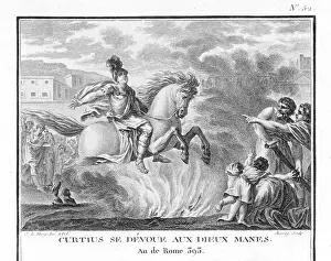 Chasm Prints: Marcus Curtius sacrifices himself for Rome
