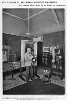Marcus Stone in his studio