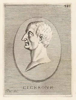 Cicero Prints: Marcus Tullius Cicero, Roman statesman, lawyer and philosopher
