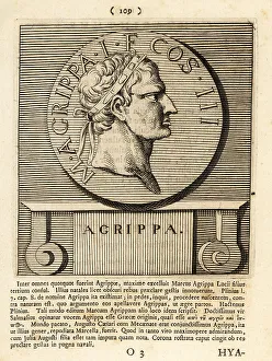 Pantheon Prints: Marcus Vipsanius Agrippa wearing a rostral crown