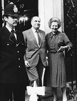 Baroness Prints: Margaret Thatcher and Francois Mitterand