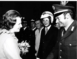 Tory Gallery: Margaret Thatcher meeting Metropolitan Police officers