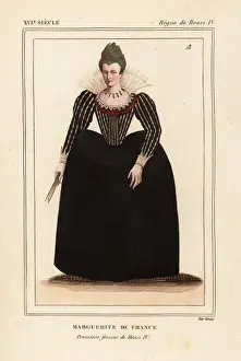 Henri Prints: Margaret of Valois, first wife of King Henry IV of France