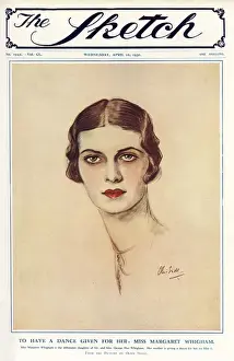 Coming Prints: Margaret Whigham on front cover of the Sketch