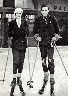 Images Dated 21st November 2019: Margaret Whigham with Marquess of Donegall at St. Moritz