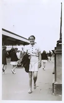Margate, Kent - confident, strong woman in summer ensemble