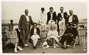 Grandparents Prints: Margate, Kent - Extended family group on the seafront