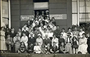 Margate, Kent - The Guests and some of the Staff of No.1 & 2 Boarding Establishment pose Margate, Kent - The Guests and some of the Staff of No.1 & 2 Boarding Establishment pose