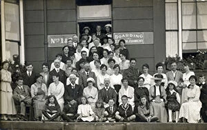 Images Dated 20th April 2020: Margate, Kent - The Guests and some of the Staff of No.1 & 2 Boarding Establishment pose