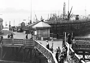 Margate Pier and Camera Obscura Victorian period