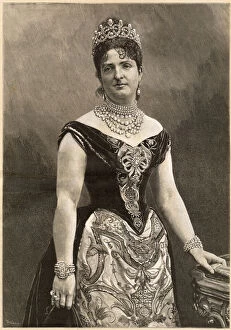 MARGHERITA OF SAVOY (1851 - 1926), Queen of Umberto I of Italy. Date: 1893
