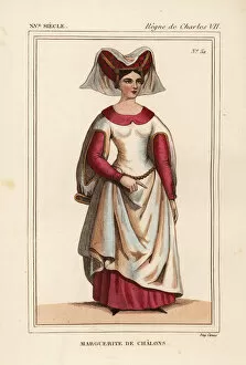 Comtesse Collection: Marguerite de Chalons, comtesse de Tonnerre d. 1463
