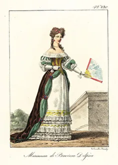Lace Tucker Prints: Maria Anna of Bavaria, Dauphine of France, 1660-1690