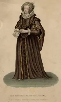 1717 Prints: Maria Austria / German / Col