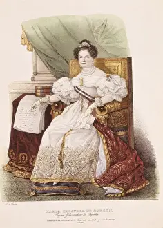 Christina Prints: Maria Christina (1806-1878). Queen and regent