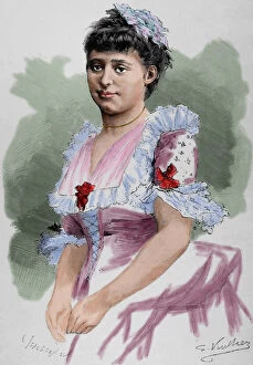 Images Dated 21st February 2013: Maria Heilbronn (19th century). French comic opera singer. E