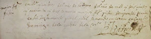 1643 Collection: Maria Pita - Spanish heroine. Death Certificate
