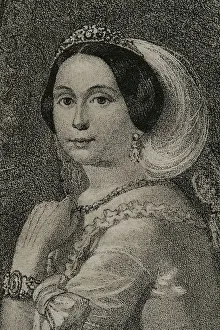 Archduchess Prints: Maria Theresa of Austria (1816-1867). Queen consort