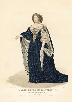 Fleurs Collection: Maria Theresa of Spain, wife of King Louis