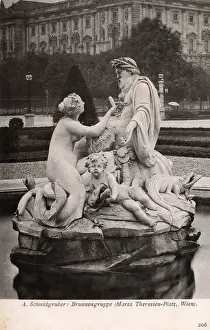 Beings Prints: Maria Theresien-Platz, Vienna, Austria - Tritons and Naiad