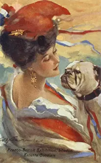Archetypes Prints: Marianne and the British Bulldog - Franco-British Exhbition