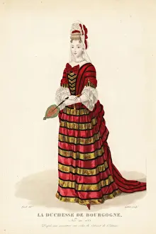 Bonnet Prints: Marie Adelaide de Savoie, Duchess of Burgundy, 1683-1712