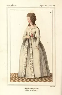 1792 Gallery: Marie Antoinette, Queen of France, in Temple prison 1792