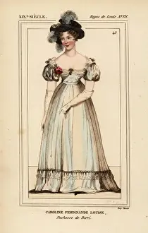Jacob Prints: Marie-Caroline de Bourbon-Sicile, Duchess of Berry 1798-1870