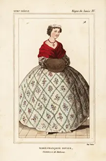 Comtesse Prints: Marie-Francoise Potier, Comtesse de Bethune b. 1697