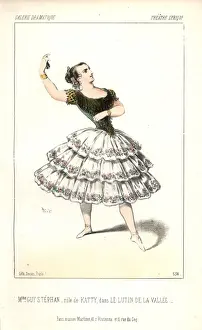 Vallee Prints: Marie Guy-Stephan in the role of Katty in Le