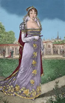 Bonaparte Prints: Marie Louise of Austria (1791-1847). Duchess of Parma. Portr