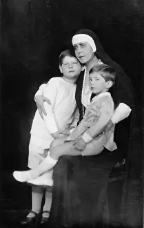 Marie of Romania with her grandsons