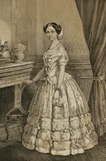 Manuel Prints: Marie of Saxe-Altenburg (1818-1907). Queen consort