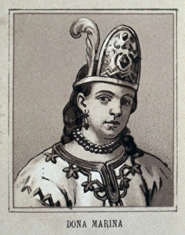 Marina (1500-1531). Native American woman, daughter Marina (1500-1531). Native American woman, daughter
