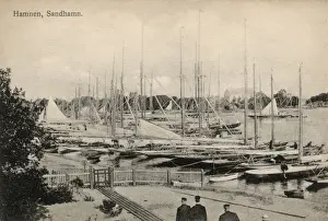 Yachting Prints: Marina at Hamnen, Sandhamn island, Sweden