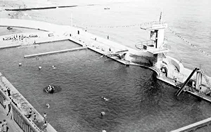 Ramsgate Prints: Marina, Swimming Pool, Ramsgate in 1939