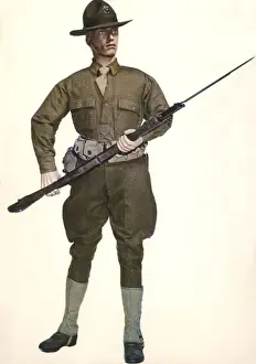 Khaki Prints: US Marine Corps private, WW1