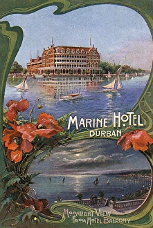 Moonlit Gallery: Marine Hotel, Durban, Natal Province, South Africa