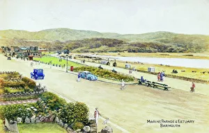 Barmouth Prints: Marine Parade and Estuary, Barmouth, Gwynedd, North Wales