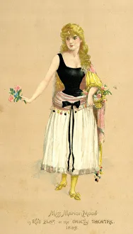 Neckline Collection: Marion Hood, actor singer in Ruy Blas burlesque