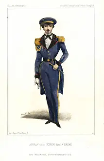 Lopera Prints: Marius-Pierre Audran as Scipion in La Sirene, 1844