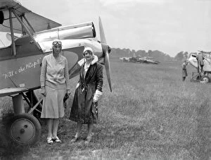 Moth Gallery: Marjorie Vereker and Adelaide Cleaver - Heston Aerodrome