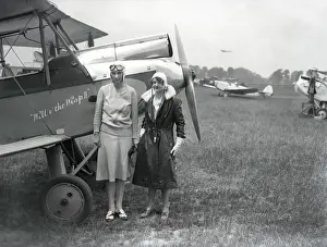 Marjorie Vereker and Adelaide Cleaver - Heston Aerodrome