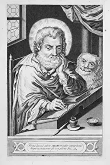 Gospels Prints: Mark the Evangelist and the lion