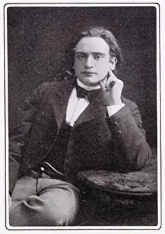 Pianist Prints: Mark Hambourg (1879 - 1960), Russian-born pianist. Date: 1901