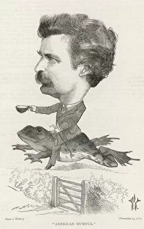 Clemens Gallery: Mark Twain / Riding Frog