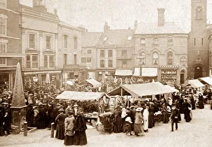Market Day, Louth early 1900's