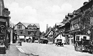 Drayton Prints: Market Drayton High Street probably 1920s