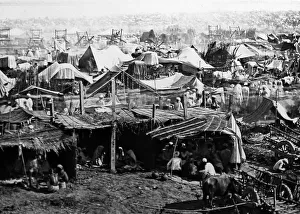 A market or fair, India - Victorian period